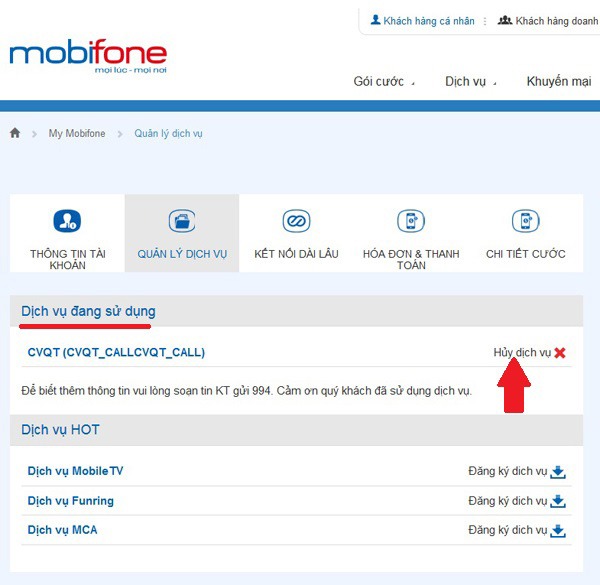 Cách kiểm tra dịch vụ Mobifone đang sử dụng