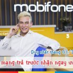 Hoà mạng trả trước Mobifone khuyến mãi 50% trong tháng 1/2017