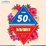Mobifone khuyến mãi ngày 3/2/2017 tặng 50% thẻ nạp