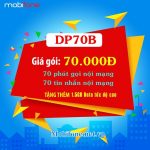 Đăng ký gói cước DP70B Mobifone