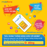 Hòa mạng trả sau MobiF Mobifone miễn phí cước thuê bao hàng tháng