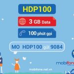 Đăng ký gói cước data plus 4G Mobifone HDP100 Mobifone