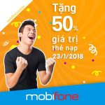 Mobifone khuyến mãi 23/1/2018 áp dụng cho khu vực 4, 8, 9