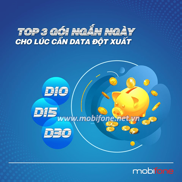 TOP 3 gói 4G Mobifone ngắn ngày được đăng ký sử dụng nhiều nhất