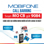 Đăng ký dịch vụ chặn cuộc gọi Mobifone, Call Barring MobiFone chỉ 9.000đ/tháng