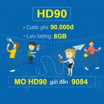 Đăng ký gói HD90 Mobifone nhận ngay 8GB data giá chỉ 90k