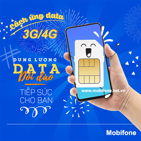 Hướng dẫn cách ứng data 3G/4G Mobifone nhận ngay data khủng