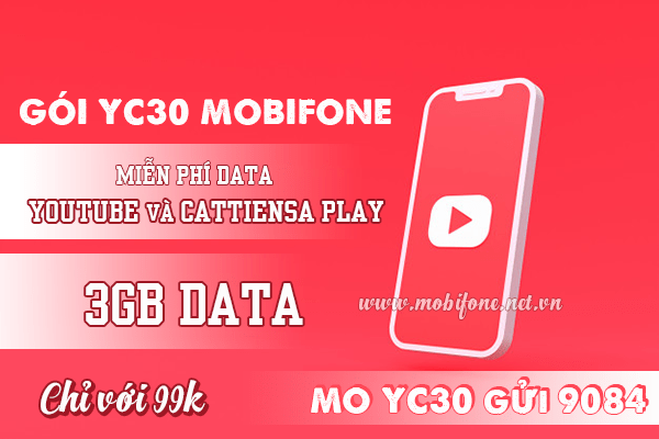Cách đăng ký gói cước YC30 Mobifone