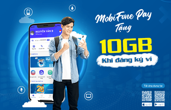 Đăng ký Mobifone Pay tặng 10GB data
