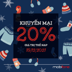 Mobifone khuyến mãi 15/12/2021 NGÀY VÀNG nạp thẻ tặng 20% giá trị nạp