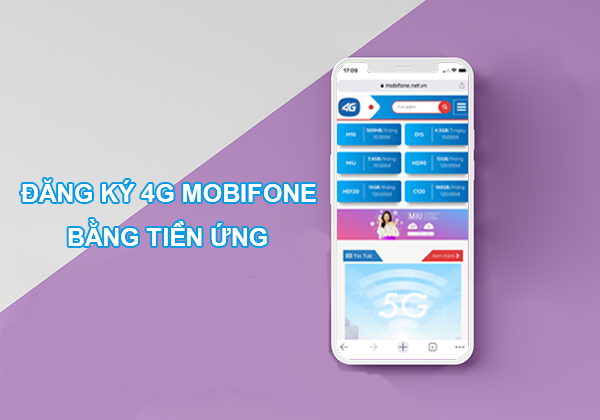 Đăng ký 4G Mobifone bằng tiền ứng Mobifone như thế nào?