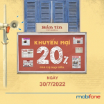 Mobifone khuyến mãi 30/7/2022 ưu đãi cục bộ cho thuê bao theo danh sách