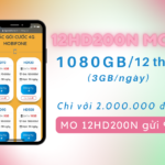12HD200N Mobifone ưu đãi 1080GB dùng thả ga 12 tháng