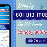 Đăng ký gói D10 Mobifone ưu đãi 8GB/ngày giá chỉ 10k