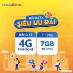Gói cước 4G Mobifone 7 ngày 7GB data giá chỉ 30k
