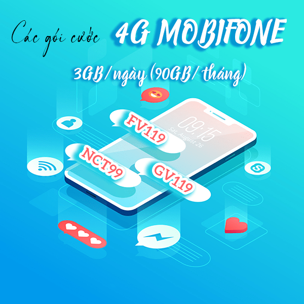 Đăng ký gói cước 4G Mobifone 3GB/ngày giá chỉ từ 79k/tháng