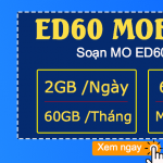 Cách đăng ký gói cước ED60 Mobifone nhạna 60GB data