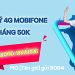 Đăng ký 4G Mobifone 50k/tháng ưu đãi data khủng
