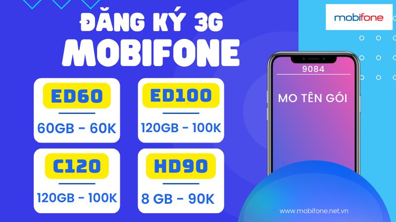 Cách Đăng Ký 3G Mobifone 1 ngày, 1 tháng, Miễn Phí SMS mới nhất 2023