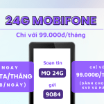 Đăng ký gói 24G Mobifone miễn phí 390GB data trọn gói
