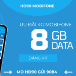 Gói cước HD90 Mobifone ưu đãi 8GB data chỉ 90k/tháng