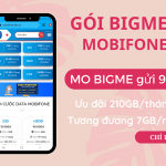 Đăng ký gói BIGME Mobifone nhận ngay 210GB/tháng (7GB/ngày) thả ga dùng mạng