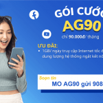 Đăng ký gói AG90 Mobifone có ngay 30GB thả ga dùng mạng 30 ngày