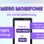 Đăng ký gói ME90 Mobifone miễn phí gọi thoại, tặng thêm 30GB