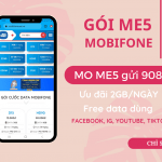 Đăng ký gói ME5 Mobifone chỉ 5k có ngay 2GB, free data dùng MXH