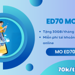 Gói cước ED70 Mobifone miễn phí 30GB, học online không giới hạn