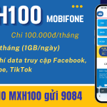 Đăng ký gói MXH100 Mobifone miễn phí 30GB, Free dùng Facebook, Youtube, Tiktok