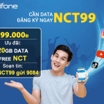 Đăng ký gói NCT99 Mobifone miễn phí 120GB data và tài khoản NCT, POPS