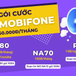 Đăng ký gói cước 4G Mobifone 60k/tháng thả ga dùng mạng