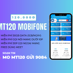 Đăng ký gói MT120 Mobifone ưu đãi 30GB/tháng, miễn phí gọi và dùng MEET