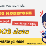 Đăng ký gói cước MBF30 Mobifone có 30GB data dùng cả tuần