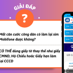 Mất CCCD có làm lại sim Mobifone được không?