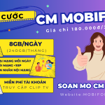 Đăng ký gói cước CM Mobifone có 240GB Data, gọi, Sms và giải trí