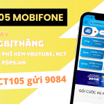 Đăng ký gói NCT105 Mobifone nhận ngay 30GB, Free xem Youtube, NCT