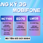 Đăng ký 3G Mobifone truy cập Internet không lo hết data