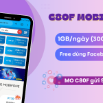 Đăng ký gói cước C80F Mobifone nhận 30GB, miễn phí data dùng Facebook, ClipTV