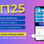 Đăng ký gói cước CT125 Mobifone có ngay data siêu hấp dẫn