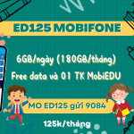 Đăng ký gói ED125 Mobifone có ngay 180GB/tháng, miễn phí MobiEdu