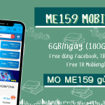 Đăng ký gói cước ME159 Mobifone có ngay 180GB/tháng, miễn phí dùng MXH