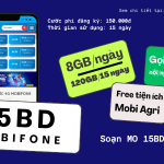 Đăng ký gói cước 15BD Mobifone có 120GB data, gọi và SMS miễn phí