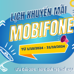 Lịch khuyến mãi Mobifone trả trước tháng 10 ưu đãi 20% - 50% giá trị nạp