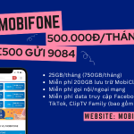 Đăng ký gói cước E500 Mobifone rinh siêu data dùng thả ga