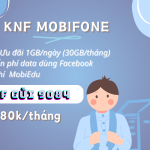 Đăng ký gói cước KNF Mobifone có ngay 30GB, miễn phí Facebook, MobiEdu