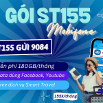 Đăng ký gói ST155 Mobifone chỉ 155k có ngay 180GB, miễn phí Facebook, Youtube và Smart Travel