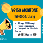 Cách đăng ký gói cước VG159 Mobifone rinh 180GB data và gọi cả tháng