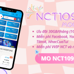 Đăng ký gói cước NCT109 Mobifone ưu đãi 30GB, miễn phí NCT và dùng MXH